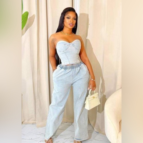 Kaylee Kollection Denim - Denim Set